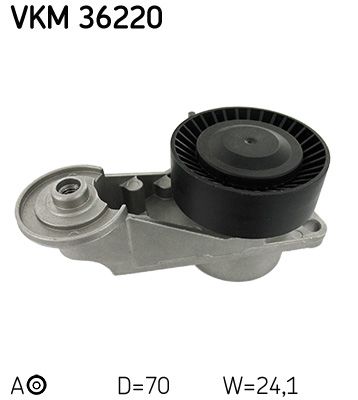 Palanca tensora de correa multicanal SKF VKM 36220 para Volvo S60 I