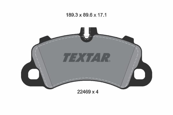Pastillas de freno de disco TEXTAR 2246901 para Porsche Cayenne
