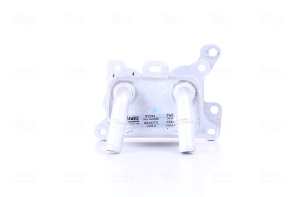 Enfriador de aceite, aceite de motor NISSENS 91193 para Mercedes-Benz Clase A (V177) 2018-