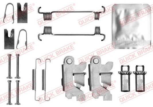 Kit de accesorios de balatas de freno de estacionamiento QUICK BRAKE 105-0875S para Peugeot Boxer 2.0D-Eléctrico