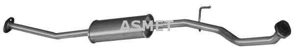 Silenciador central ASMET 14.045 para Nissan Micra III 1.0/1.2/1.4