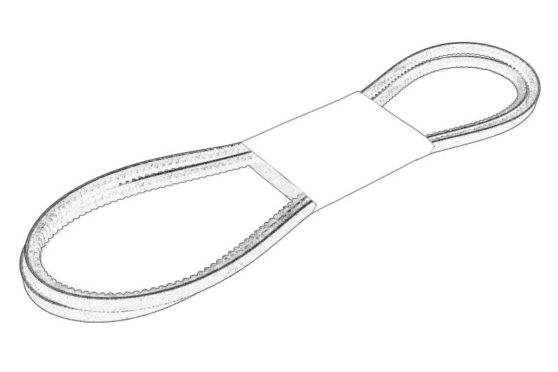 Correa trapezoidal OE PERKINS 2614B653 para Ursus 360