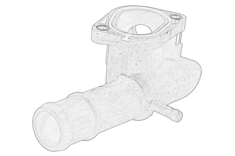 Brida de refrigerante OE VW 03L 121 132A para Audi A3