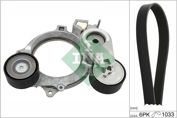Juego de correa multinervada INA 529 0572 10 para Volkswagen Golf VIII 1.0H/1.5/1.5H