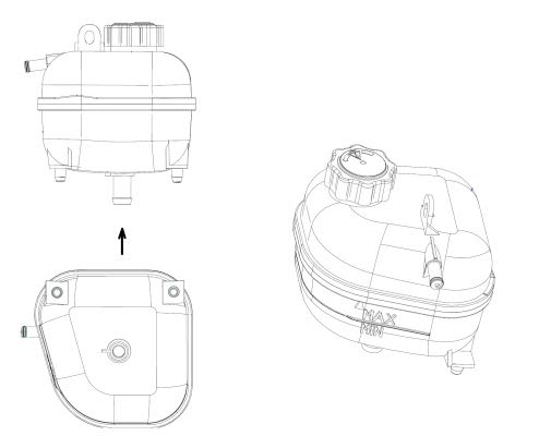Estanque de expansión de refrigerante NRF 454041