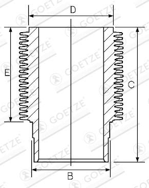Camisa de cilindro GOETZE 14-900100-00 para Iveco MK
