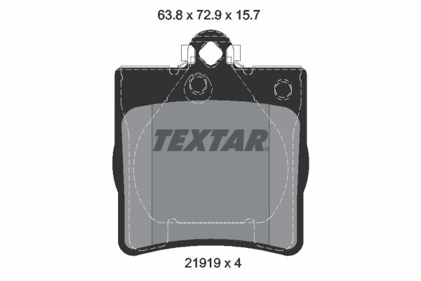 Pastillas de freno de disco TEXTAR 2191903 para Mercedes-Benz Clase C (CL203) 2001-2011