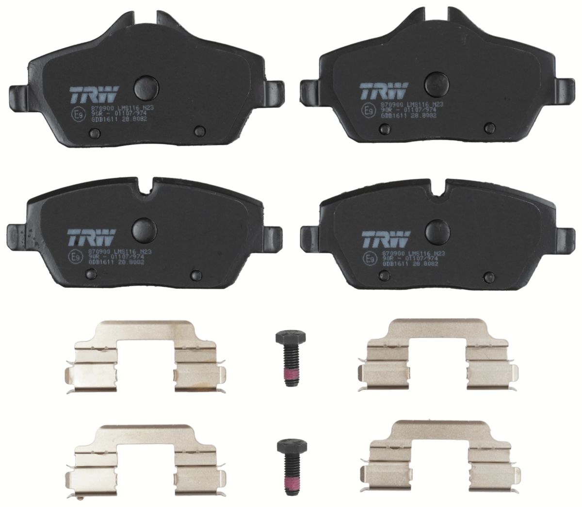 Pastillas de freno de disco TRW GDB1611 para BMW Serie 1 (E81) 2006-2011