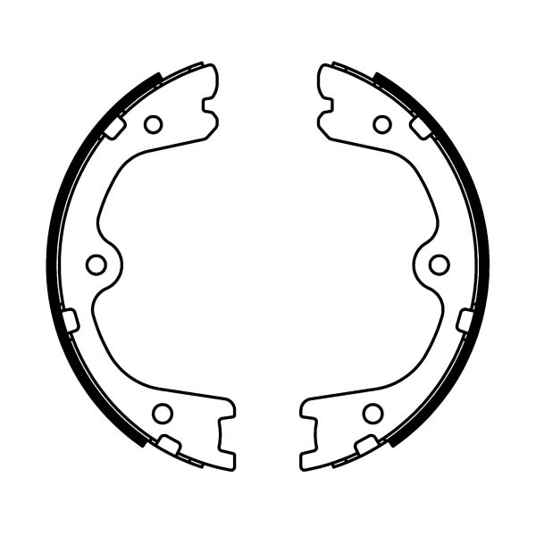 Balatas de freno de estacionamiento ABE C01064ABE para Nissan Nav