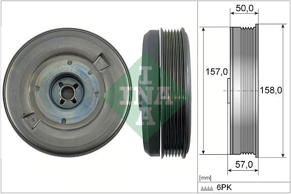 Polea de cigüeñal INA 544 0513 10 para Audi A4 B9