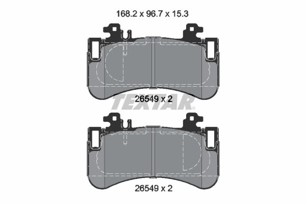 Pastillas de freno de disco TEXTAR 2654901 para Mercedes-Benz EQE (V295)