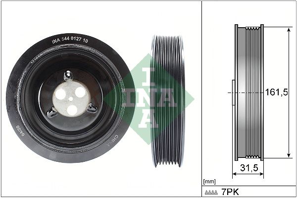 Polea de cigüeñal INA 544 0127 10 para Ford Range