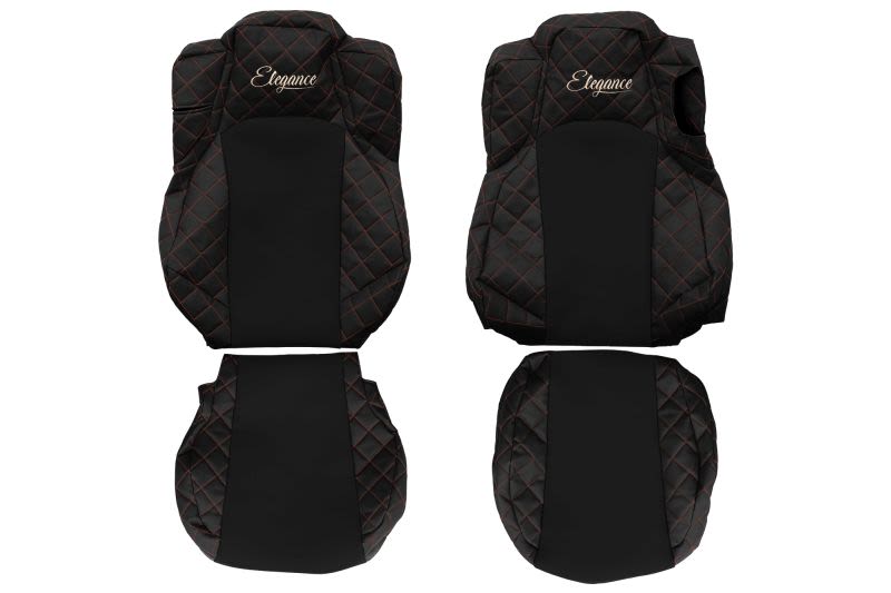 Funda de asiento F-CORE FX21 BLACK/RED para Mercedes-Benz Actros MP4 / MP5