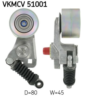 Palanca tensora de correa multicanal SKF VKMCV 51001 para Mercedes-Benz Actros