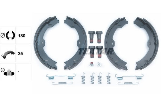 Balatas de freno de estacionamiento TEXTAR 91067000 para Mercedes-Benz Clase S (C216) 2006-2013