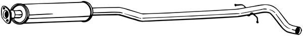 Silenciador central BOSAL 286-189 para Volvo S60 I