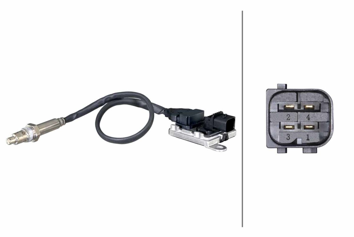 Sensor NOx de catalizador HELLA 6PN 358 186-451 para Mercedes-Benz Atego 3 471.943-OM936.916