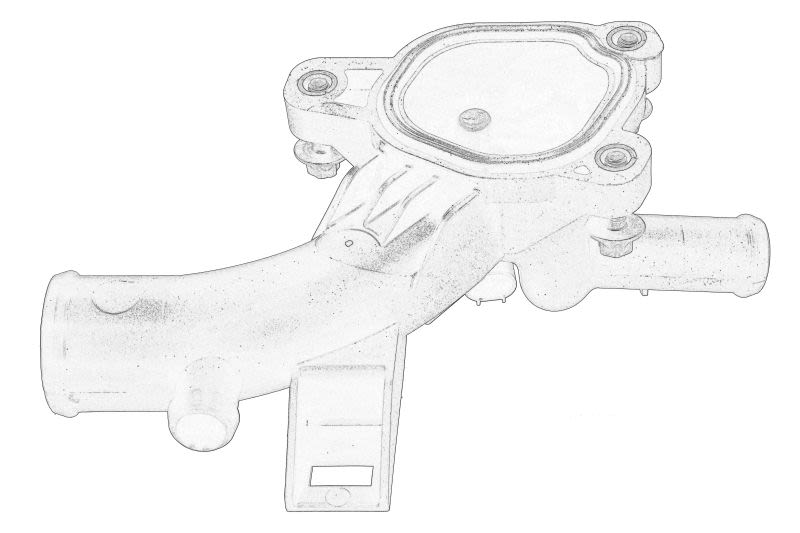 Brida de refrigerante OE OPEL 25192985 para Opel Corsa D