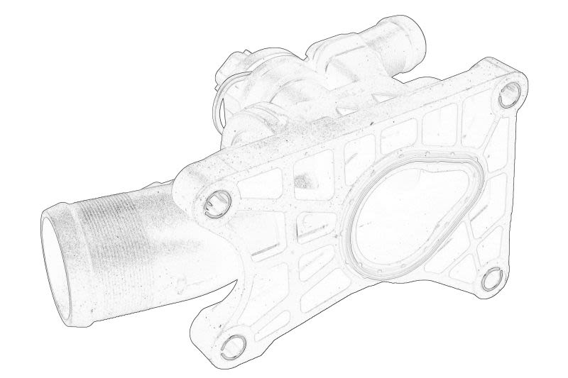 Tubo del sistema de refrigeración OE RENAULT 11 06 069 73R para Mercedes-Benz Citan/Minivan (W415) 2013-2021