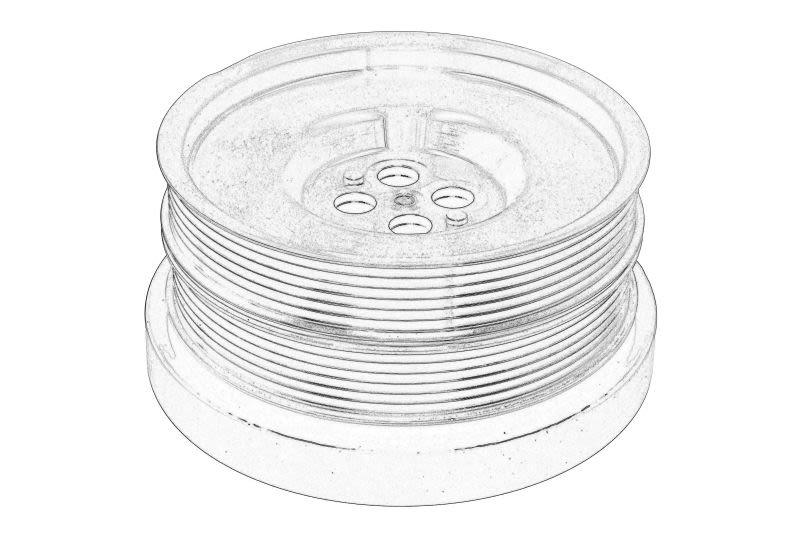Polea de cigüeñal OE MERCEDES 651 035 24 12 para Mercedes-Benz Sprinter 3-T (B906) 2006-2020