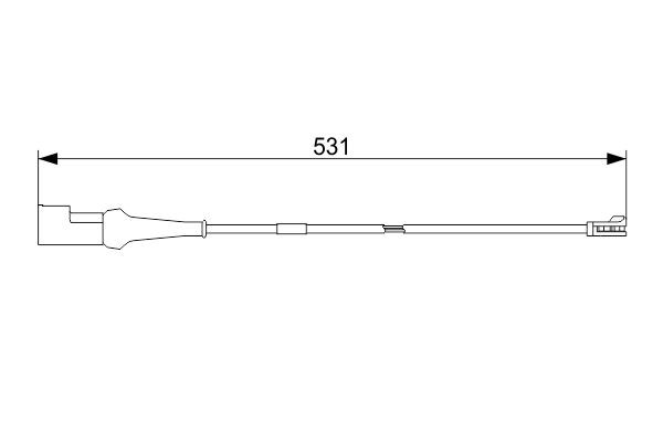 Sensor de desgaste para pastillas de freno BOSCH 1 987 473 574 para Ford Transit V363