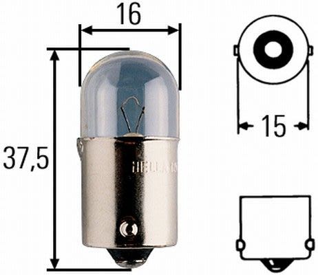Ampolleta, luz de posición/gálibo de contorno HELLA 8GA 002 071-241