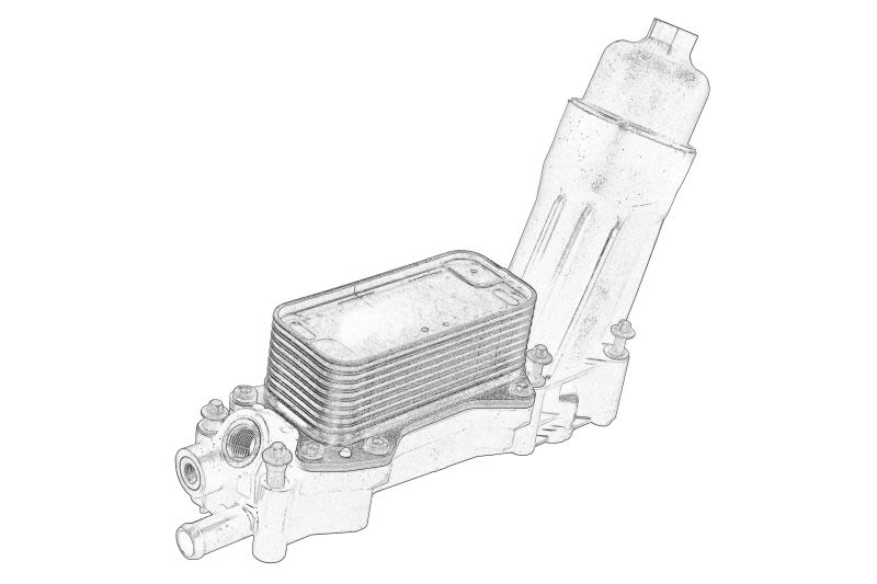 Carcasa de filtro de aceite OE CHRYSLER K68596317AB para Dodge Challenge