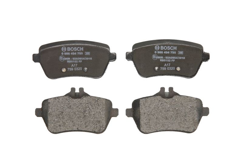 Pastillas de freno de disco BOSCH 0 986 494 790 para Mercedes-Benz CLA (C117) 2013-2019