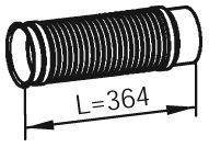 Tubería de escape DINEX 48233 para MAN TGS I