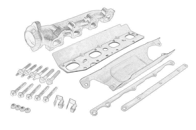 Colector de escape OE CHRYSLER 68591585AA para Dodge RAM