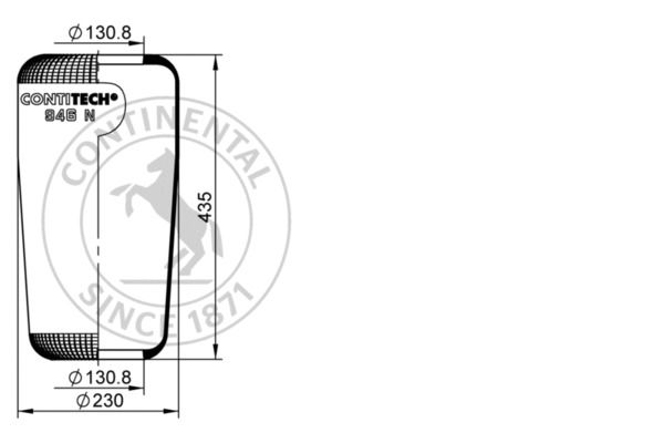 Fuelle, suspensión neumática CONTITECH 946 N para Mercedes-Benz Citaro (O 530) 1997-