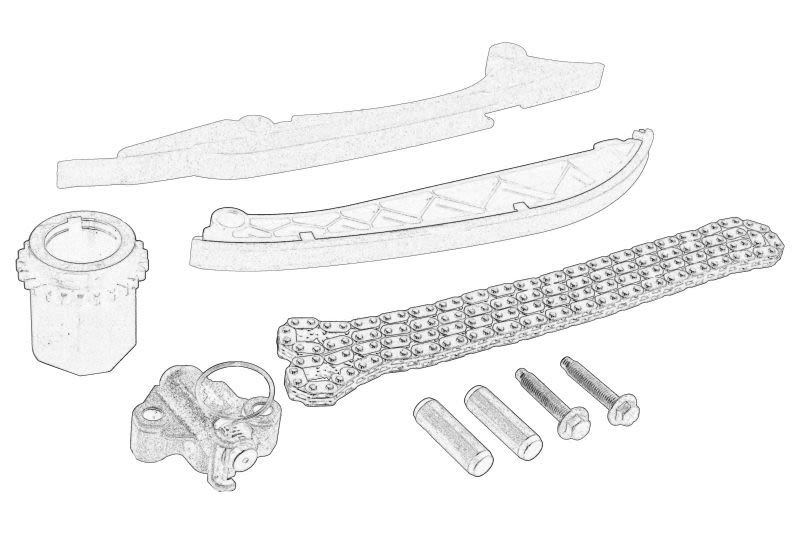 Kit de cadena de distribución OE RENAULT 82 01 714 682 para Renault Clio V