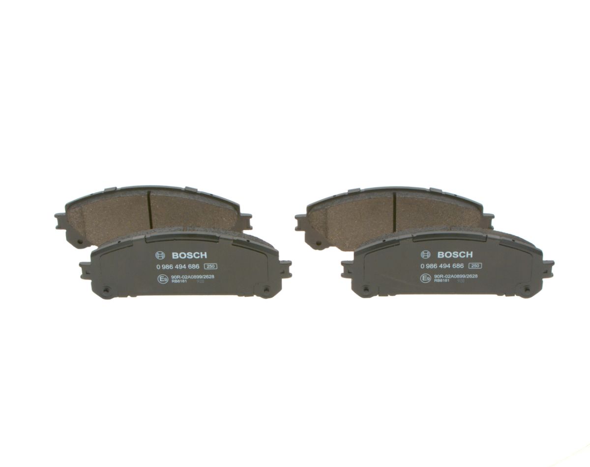 Pastillas de freno de disco BOSCH 0 986 494 686 para Toyota Camry