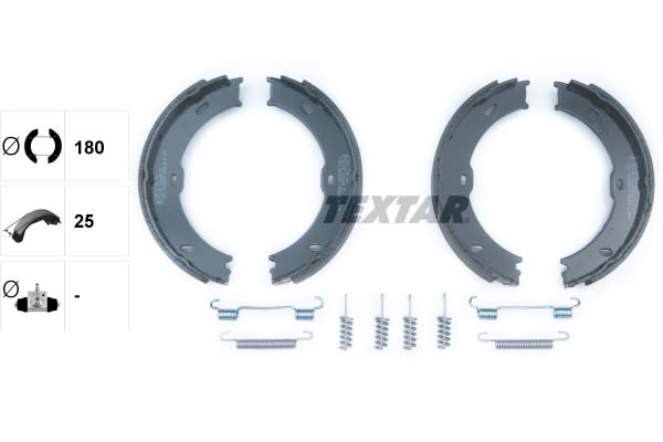 Balatas de freno de estacionamiento TEXTAR 91066800 para Mercedes-Benz Sprinter 3-T (B906) 2006-2020