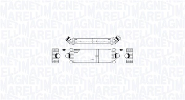 Enfriador de aire de carga (intercooler) MAGNETI MARELLI 351319206050 para Ford Transit