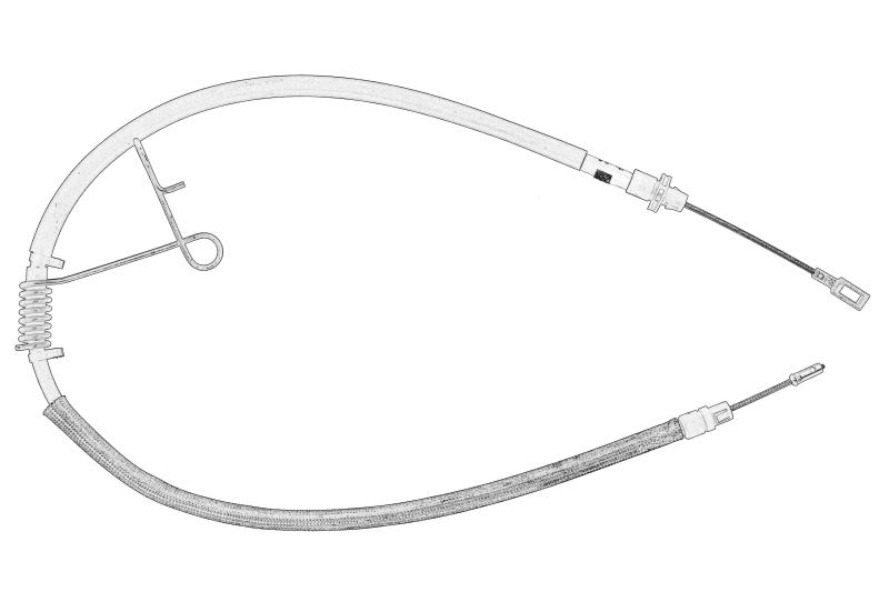 Cable de freno de mano OE FORD 2380524 para Ford Transit V363