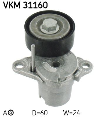 Palanca tensora de correa multicanal SKF VKM 31160 para Audi A3