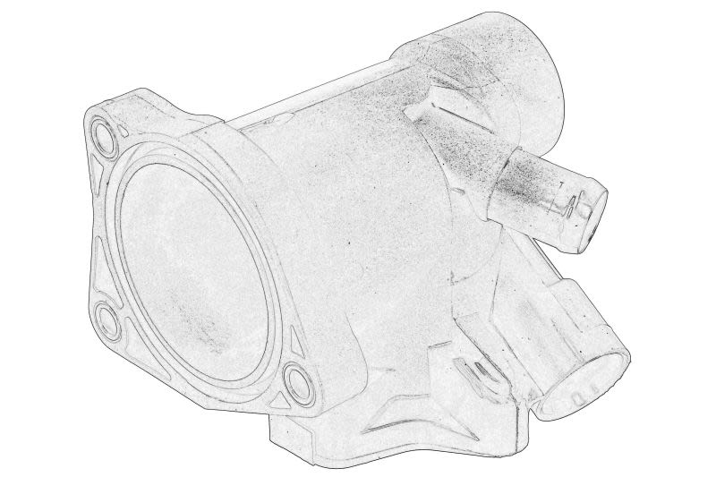 Caja del termostato OE TOYOTA 16323-0R011 para Toyota Coroll