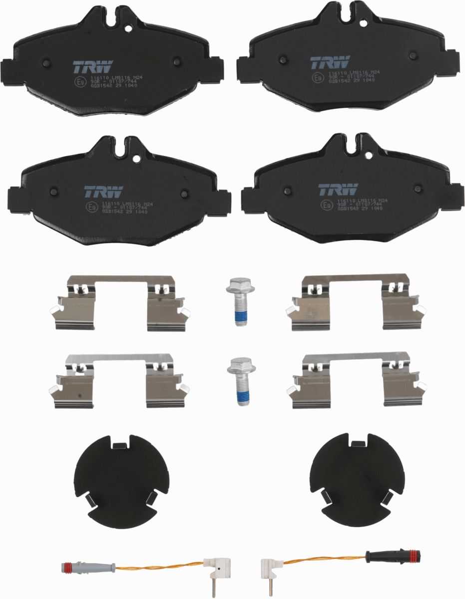 Pastillas de freno de disco TRW GDB1542 para Mercedes-Benz Clase E (VF211) 2003-2009