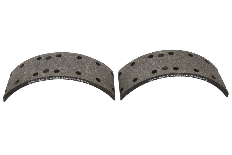 Kit de balatas de freno de tambor BERAL KBL15030.1-1561 para Iveco Daily I