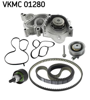 Kit de bomba de agua y correa de distribución SKF VKMC 01280 para Audi A3