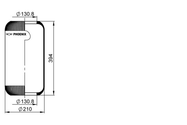 Fuelle, suspensión neumática PHOENIX 1 E 21