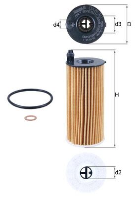 Filtro de aceite KNECHT OX 813/2D