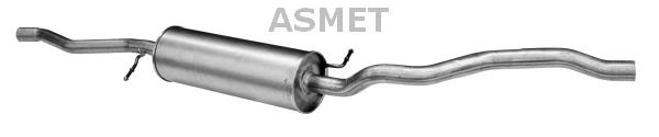 Silenciador central ASMET 19.033 para Ford Galaxy I