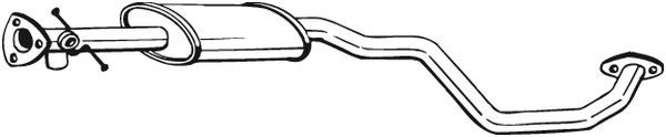 Silenciador central BOSAL 282-129 para Chevrolet Rezzo