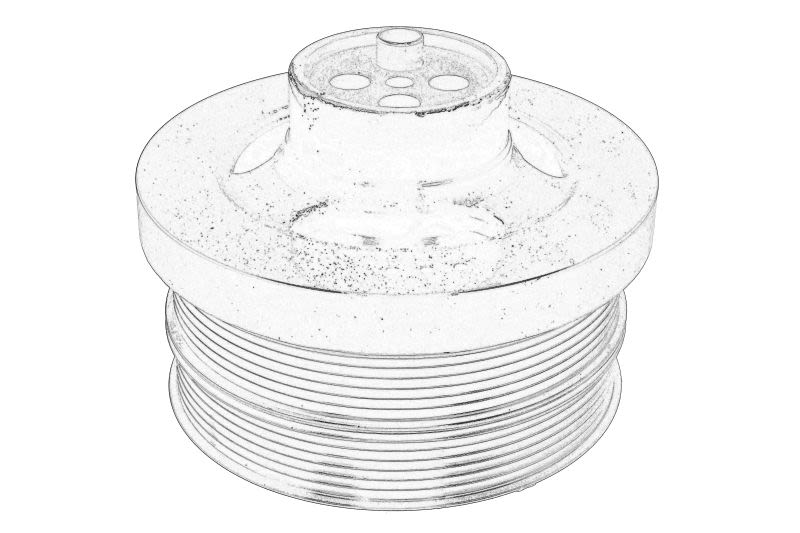 Polea de cigüeñal OE MERCEDES 651 035 24 12 para Mercedes-Benz Sprinter 3-T (B906) 2006-2020