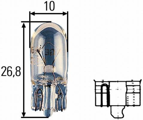 Ampolleta, luz de posición/gálibo de contorno HELLA 8GP 003 594-251