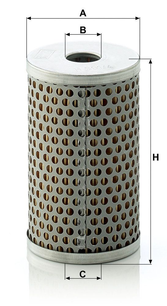 Filtro hidráulico MANN-FILTER H 601/4 para DAF 45