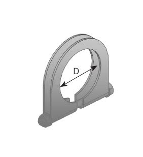 Pieza de fijación de escape DINEX 50926 para Mercedes-Benz Vario (B667, B670, B668) 1996-