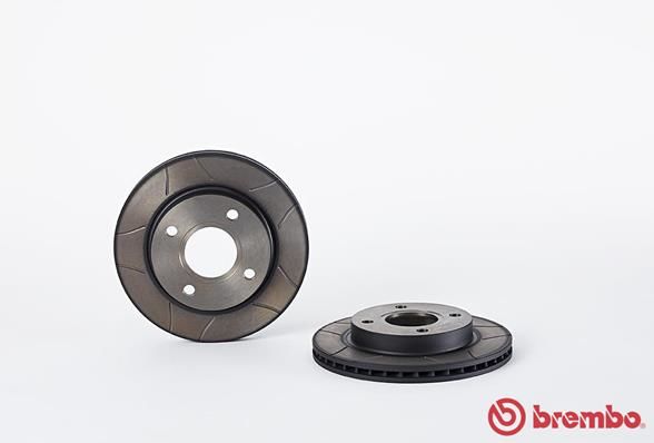 Disco de freno BREMBO 09.6727.77 para Ford Courie